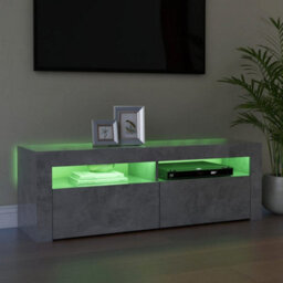Vidaxl Tv Cabinet With Led Lights Concrete Grey 120X35X40 Cm - thumbnail 6