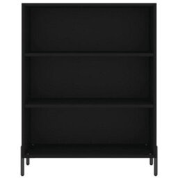 Berkfield Highboard Black 69.5X32.5X180 Cm Engineered Wood - thumbnail 5
