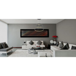 Luminosa Lighting Luminosa Ralph Triple Ring Pendant Ceiling Light Matt Black 3X Led Dimmable 3000K - thumbnail 4