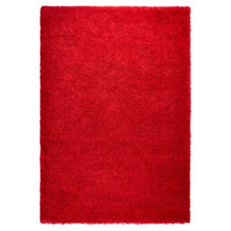 "Bravich Bright Red Thick Shaggy Rug - California - 160X230Cm (5'4""x7'8"")" - thumbnail 2