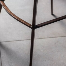 Xample Gallery Henley Bar Stools - 2 Pack Brown Faux Leather Counter Chairs With Angled Black Metal Legs, Seat Height 72Cm,vintage Design - thumbnail 3