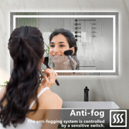 Probaty Bathrooms Bathroom Mirror 1500X800mm Dimmable Led With Anti-Fog Ip44 Rated Illuminated Backlit Wall Mounted Touch Switch Vanity Mirror - thumbnail 4
