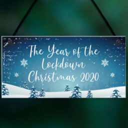 Red Ocean The Year Of The Lockdown Christmas Sign Christmas Decoration Family Gift - thumbnail 5