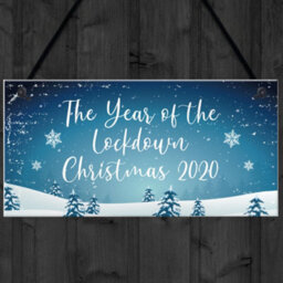 Red Ocean The Year Of The Lockdown Christmas Sign Christmas Decoration Family Gift - thumbnail 4