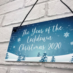Red Ocean The Year Of The Lockdown Christmas Sign Christmas Decoration Family Gift - thumbnail 7