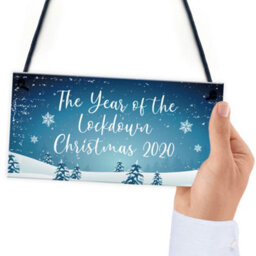 Red Ocean The Year Of The Lockdown Christmas Sign Christmas Decoration Family Gift - thumbnail 6