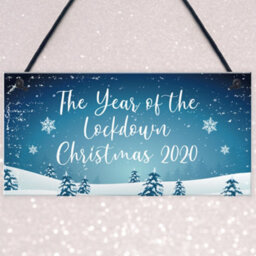 Red Ocean The Year Of The Lockdown Christmas Sign Christmas Decoration Family Gift - thumbnail 3