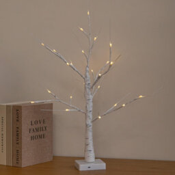 Samuel Alexander 60Cm Battery Powered Light Up Christmas Birch Tree With 24 Warm White Leds - thumbnail 9