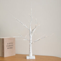 Samuel Alexander 60Cm Battery Powered Light Up Christmas Birch Tree With 24 Warm White Leds - thumbnail 4
