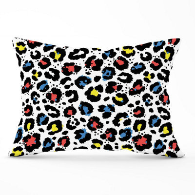 Warren Reed Designer Coloured Leopard Print Cushions 33Cm X 48Cm