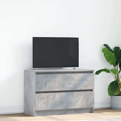Berkfield Tv Cabinet Concrete Grey 80X35X54 Cm Engineered Wood - image 1