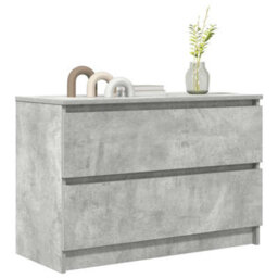 Berkfield Tv Cabinet Concrete Grey 80X35X54 Cm Engineered Wood - thumbnail 4