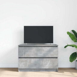 Berkfield Tv Cabinet Concrete Grey 80X35X54 Cm Engineered Wood - thumbnail 3