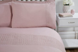 Smart Living Luxury Super Soft Stylish Lace Panel Duvet Cover With Pillowcases - thumbnail 2
