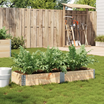 Berkfield Garden Planter 150X50 Cm Solid Wood Pine - image 1