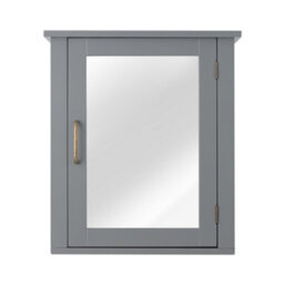 Teamson Home Mercer 46 X 53Cm Removable Mirrored Wall Cabinet, Grey - thumbnail 5