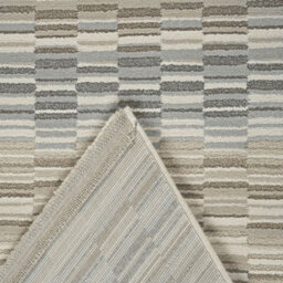 Oslo 059 0035 6585 Beige Cream Abstract Striped Rug By Mastercraft-160Cm X 230Cm - thumbnail 4