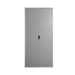 Timber Art Design Alton 2 Door Double Wardrobe White & Grey Bedroom Furniture Cupboard - thumbnail 3