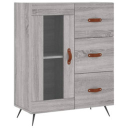 Berkfield Highboard Grey Sonoma 69.5X34X180 Cm Engineered Wood - thumbnail 7