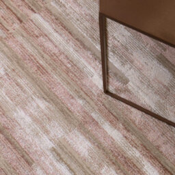 The Rug Edit Ritz Metallic Stripe Pink Living Room Rug - 160X220Cm - thumbnail 3
