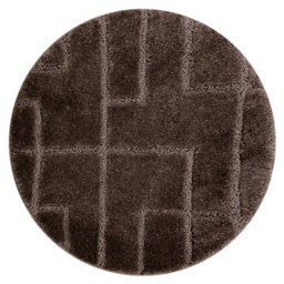 RugsX Bathroom Rug Supreme Circle Lines, Non-Slip, Soft - Brown Circle 100 Cm - thumbnail 4