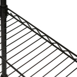 Harbour Housewares 2X 4-Tier Wire Shelving Units Black 60X35X122Cm Adjustable Metal Storage Racks For Garage, Kitchen & Home - thumbnail 5
