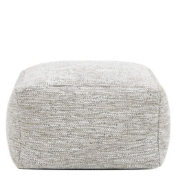 Icon Amara Woven Square Footstool Bean Bag, Natural - thumbnail 5