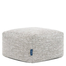 Icon Amara Woven Square Footstool Bean Bag, Natural - thumbnail 4