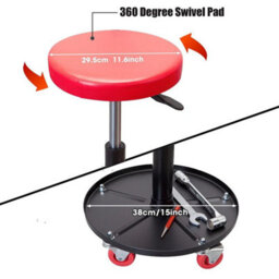 Creeper Seat Rolling Mechanic Stool Swivel Stool Storage - thumbnail 4