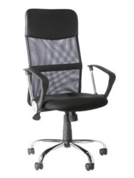 Alphason Orlando Mesh Office Chair With Wheels In Black - thumbnail 2