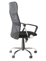 Alphason Orlando Mesh Office Chair With Wheels In Black - thumbnail 3