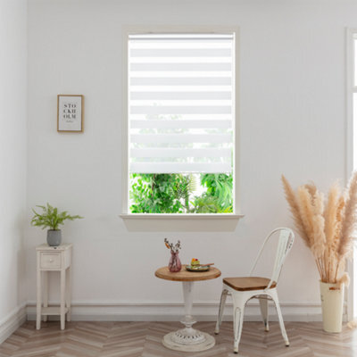 GoodHome Elin Corded Off White Day & Night Roller Blind (W)90Cm (L)180Cm - image 1