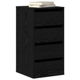 Walplus Chest Of Drawers Black Oak 40 X 41 X 76 Cm Engineered Wood - thumbnail 3