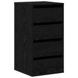 Walplus Chest Of Drawers Black Oak 40 X 41 X 76 Cm Engineered Wood - thumbnail 2