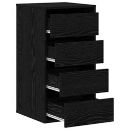 Walplus Chest Of Drawers Black Oak 40 X 41 X 76 Cm Engineered Wood - thumbnail 5