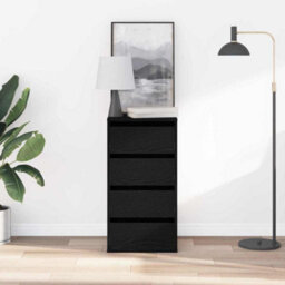 Walplus Chest Of Drawers Black Oak 40 X 41 X 76 Cm Engineered Wood - thumbnail 4