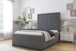 "Sloomy Somerset Armour Coniston Bed Frame With Mattress With 50"" Upholstered Headboard 4' Small Double" - thumbnail 2