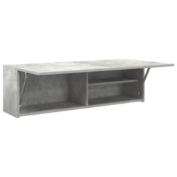 Walplus Bathroom Wall Cabinet Concrete Grey 100X25X30 Cm Engineered Wood - thumbnail 6