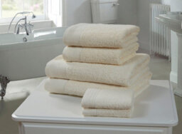 Rapport Home Chatsworth Pure Cotton Face Towel Cream