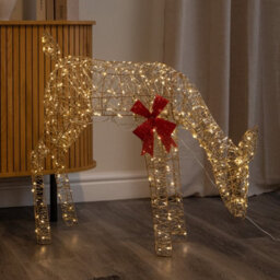 Samuel Alexander 72Cm Gold Twist Grazing Doe Light Up Christmas Decoration With 300 Warm White Leds - thumbnail 3
