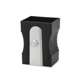 Balvi Black Pencil Sharpener Shaped Home Office, School Desk Organiser Plastic Pen Pot Holder - thumbnail 2