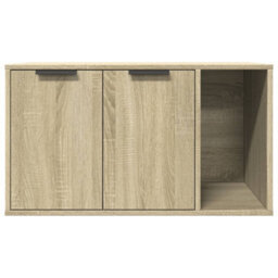 Vidaxl Cat Litter Box Enclosure Sonoma Oak 80X50X45 Cm Engineered Wood - thumbnail 5