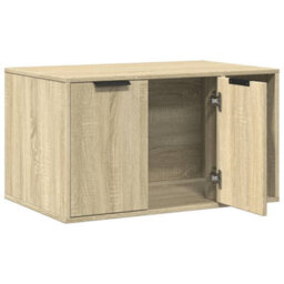 Vidaxl Cat Litter Box Enclosure Sonoma Oak 80X50X45 Cm Engineered Wood - thumbnail 4