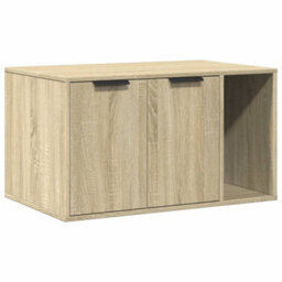 Vidaxl Cat Litter Box Enclosure Sonoma Oak 80X50X45 Cm Engineered Wood - thumbnail 2