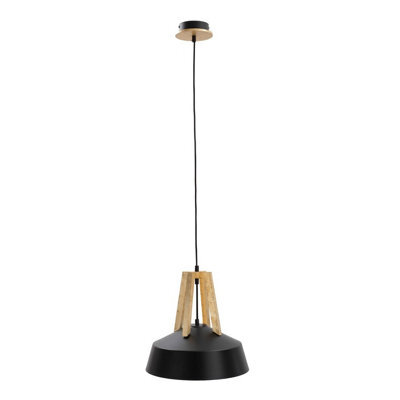 Luminosa Lighting Luminosa Trix Dome Pendant Ceiling Light Black, Gold, 34Cm, 1X E27
