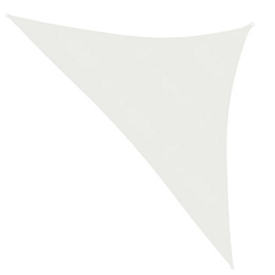 Berkfield Sunshade Sail 160 G/m2 White 3X3X4.2 M Hdpe - image 1