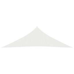 Berkfield Sunshade Sail 160 G/m2 White 3X3X4.2 M Hdpe - thumbnail 2