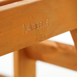 Outdoor 8 Seater Round Bench For Pub/garden Stained Pine Furniture By Maribelle - thumbnail 5