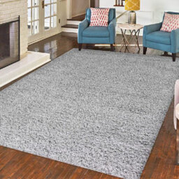 "Bravich Silver Thick Shaggy Rug - California - 200X290Cm (6'8""x9'7"")" - thumbnail 3