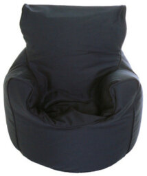Bean Lazy Cotton Twill Navy Blue Bean Bag Arm Chair Toddler Size